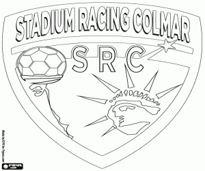 раскраска Щит Stadium Racing Colmar