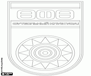 раскраска Щит ФК Уфа