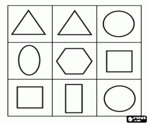раскраска Элементарные формы