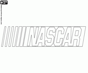 раскраска Эмблема NASCAR
