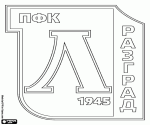 раскраска Эмблема PFC Лудогорец Разград