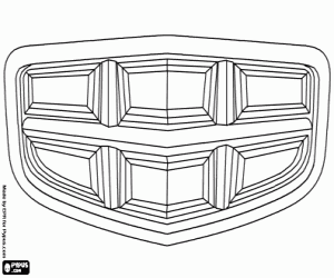 раскраска Эмблема бренда Emgrand