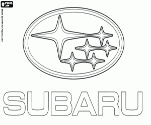 раскраска Эмблема бренда Subaru