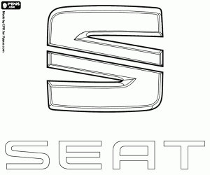 раскраска Эмблема марки SEAT