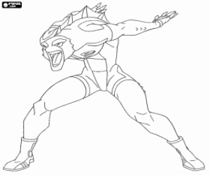 раскраска Ящерица, галактических футболист