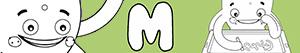 раскраски Имена для мальчиков с буквой M